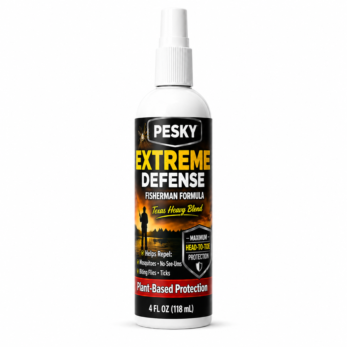 PESKY Bug Spray for Mosquitoes & Ticks | Extreme Defense Texas Heavy Blend “Fisherman Formula”-1