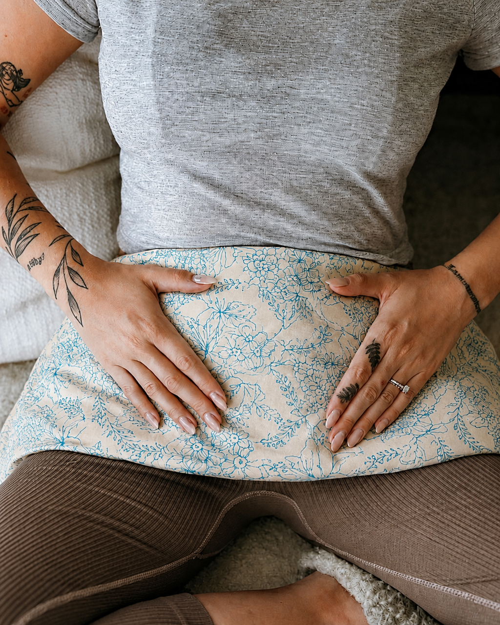 Weighted Body Wrap | Hot or Cold Aromatherapy for Nervous System & Vagus Nerve Support-7
