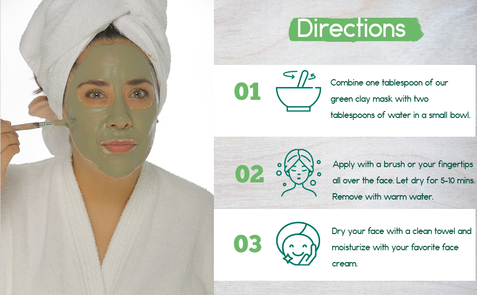 Green Clay Mask | Pore-Refining Facial Detox-3