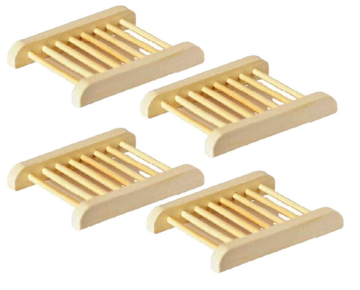 4-Pack Bamboo Soap Dish-1