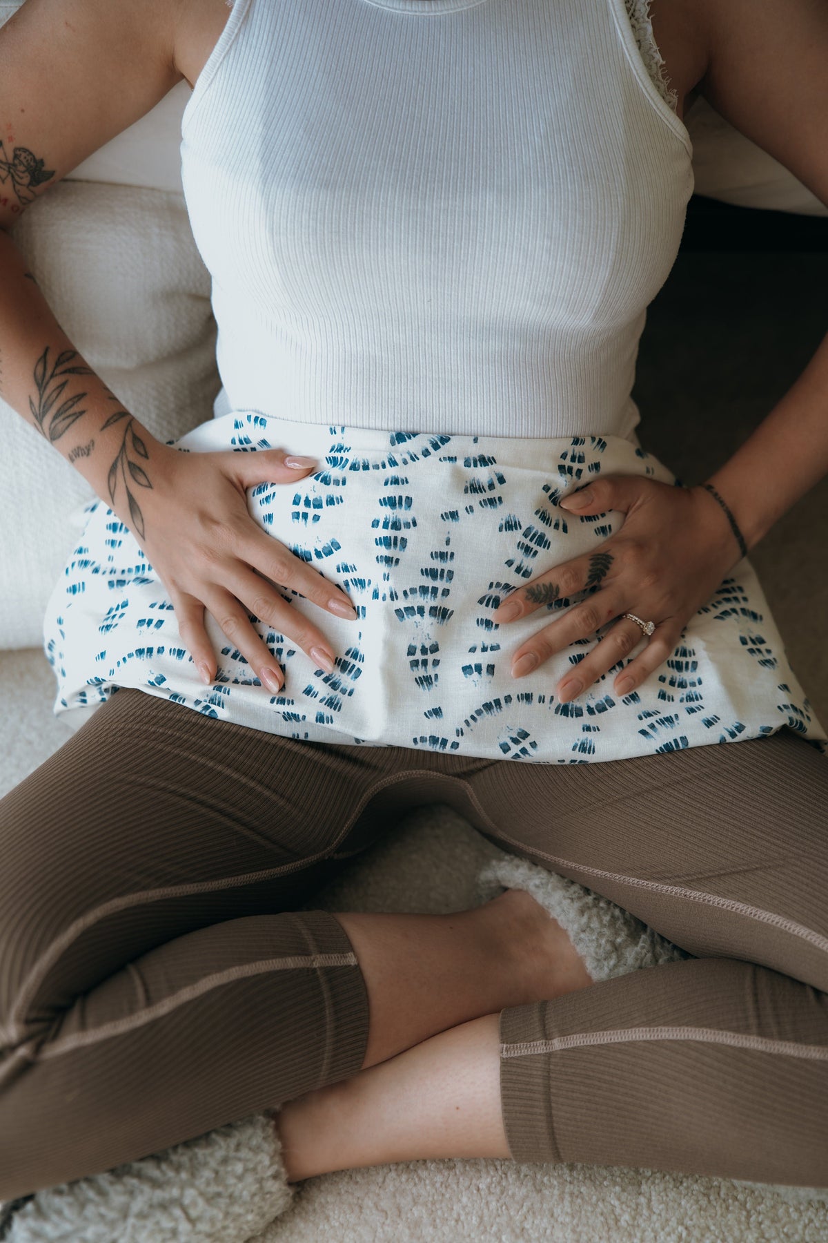 Weighted Body Wrap | Hot or Cold Aromatherapy for Nervous System & Vagus Nerve Support-5